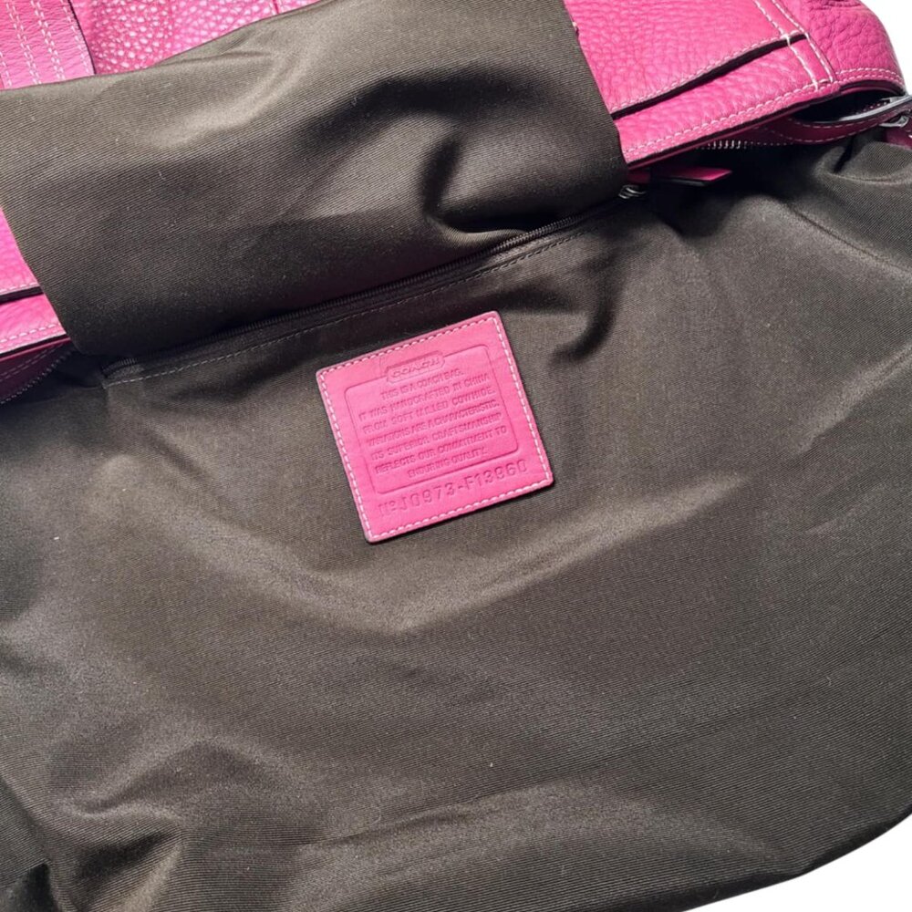 Coach Hamptons turnlock  Satchel in hot pink - Picture 9 of 12